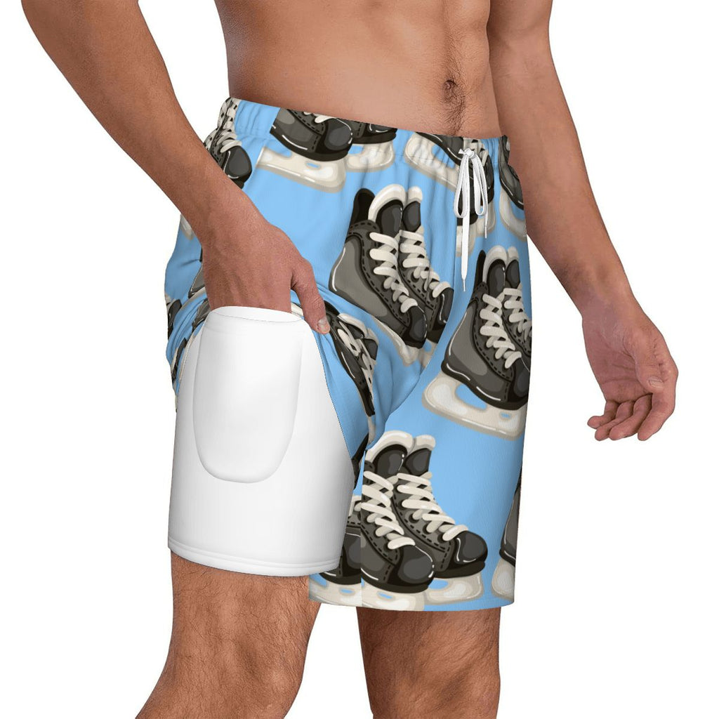 W2W Pro Mesh Hybrid Shorts - Hockey Skates Ice Blue