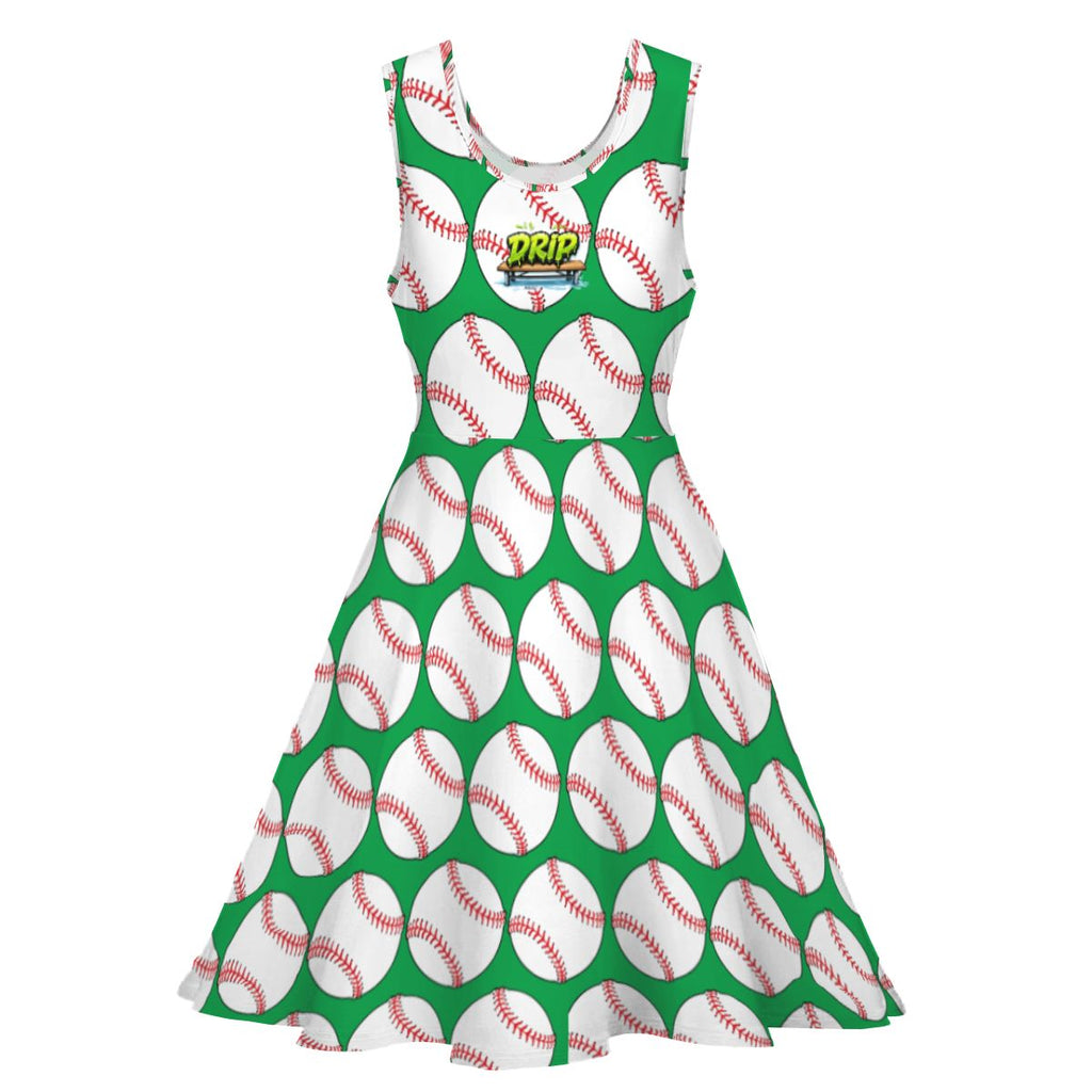 Women's Game Day Dress - Classic Baseball Green