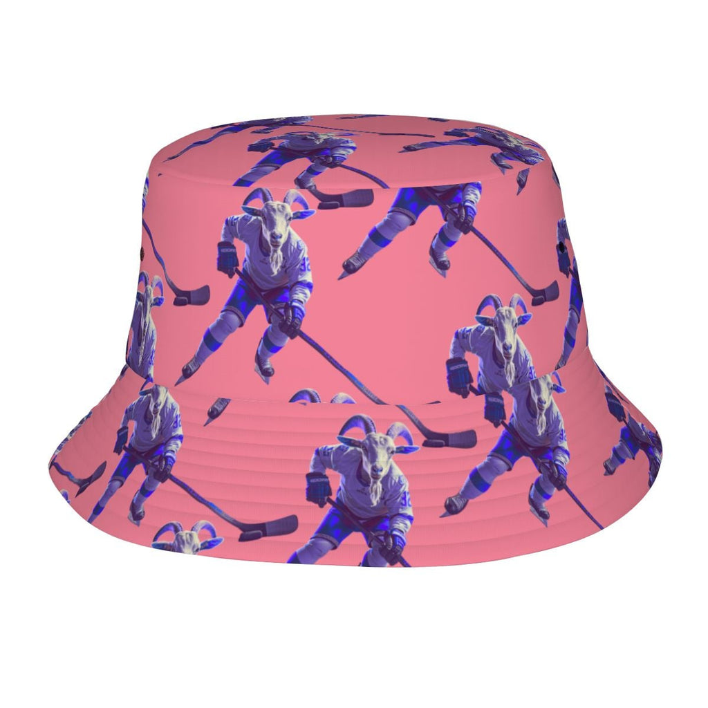 Drip Bucket Hat - The Hockey Goat Pink