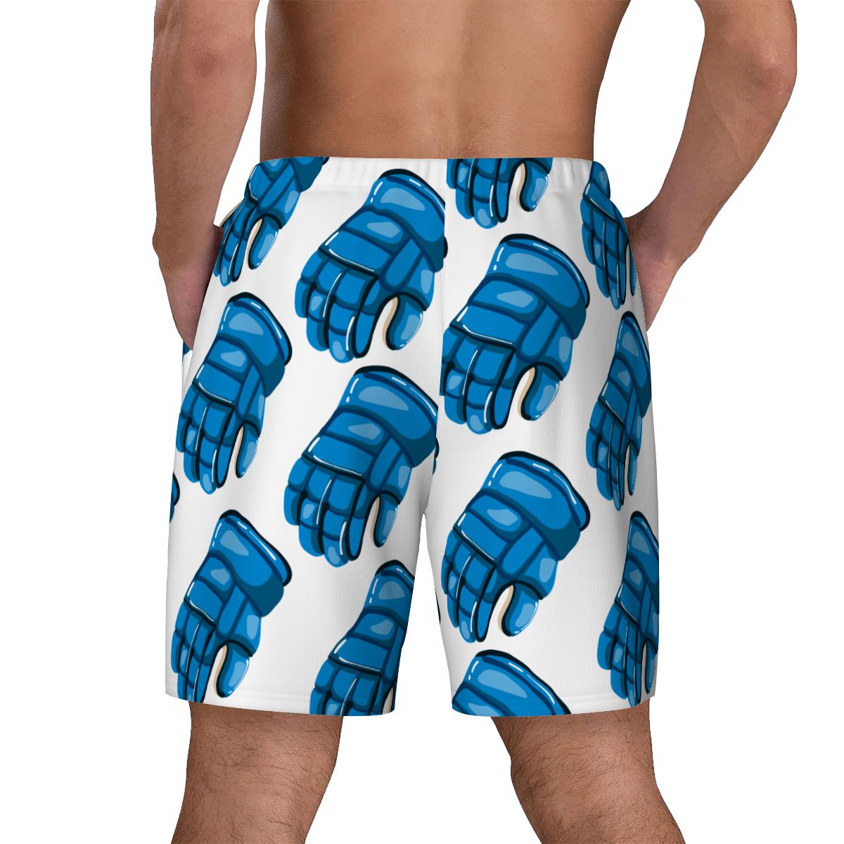 W2W Pro Mesh Hybrid Shorts - Blue Hockey Glove White