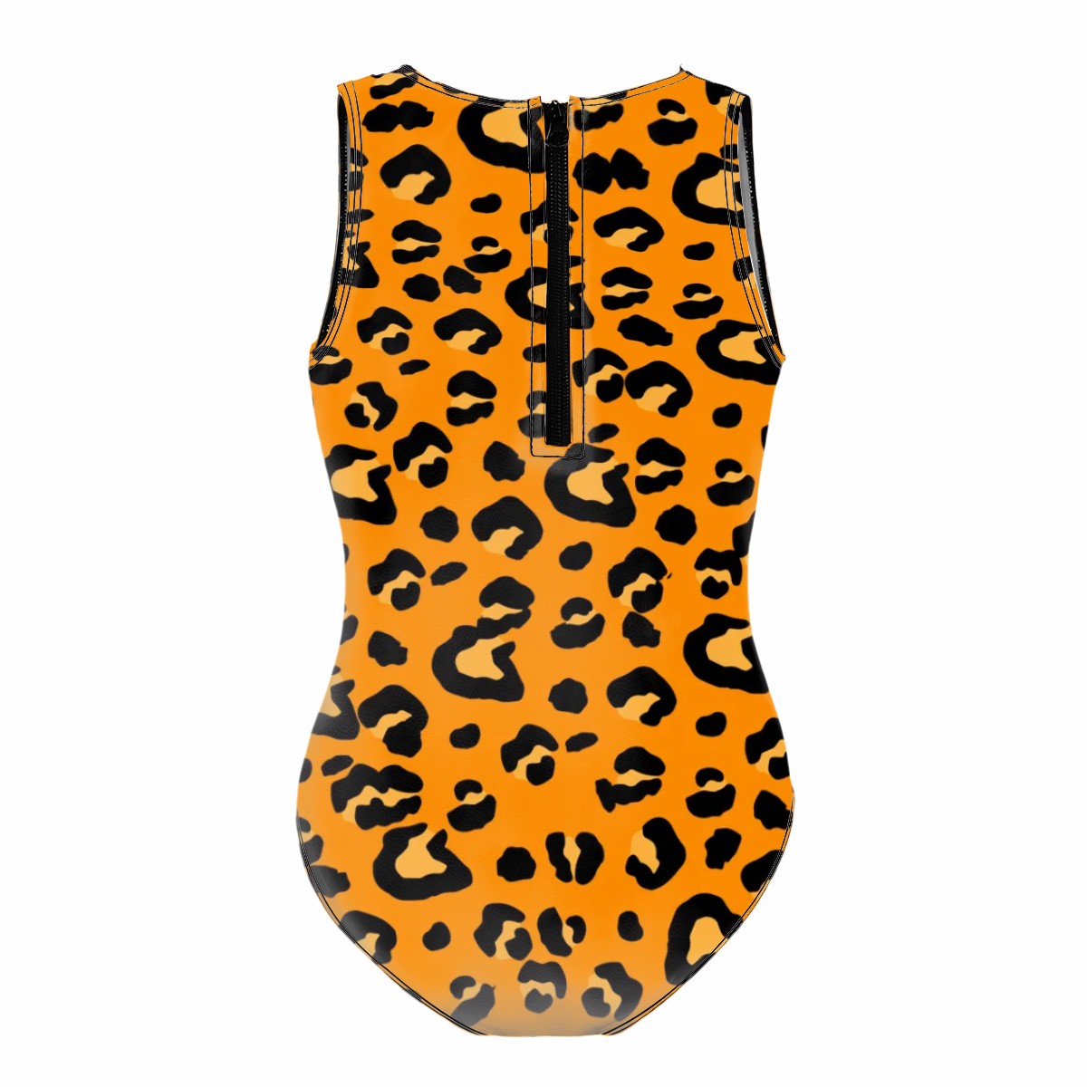 Girls One Piece Swimsuits - Drip Bench Leopard Orange