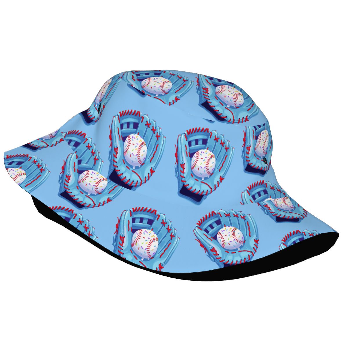 Drip Bucket Hat - Baseball Sprinkles Drip Blue