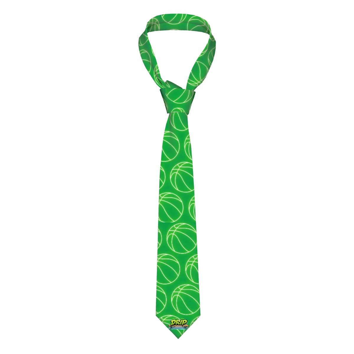 Game Day Tie - Neon Green Green