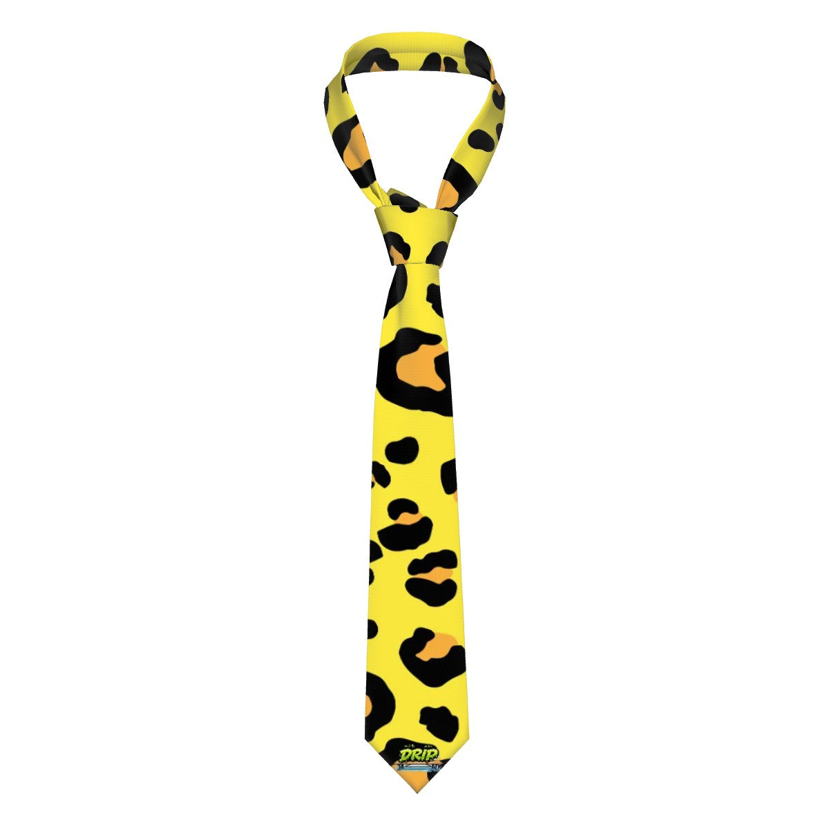 Game Day Tie - Drip Bench Leopard Yellow