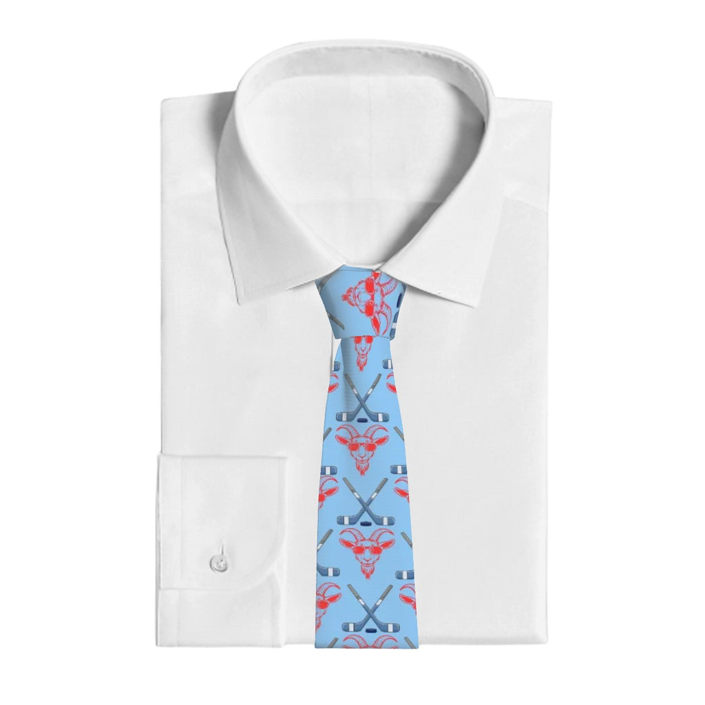 Game Day Tie - Goated Hockey Blue