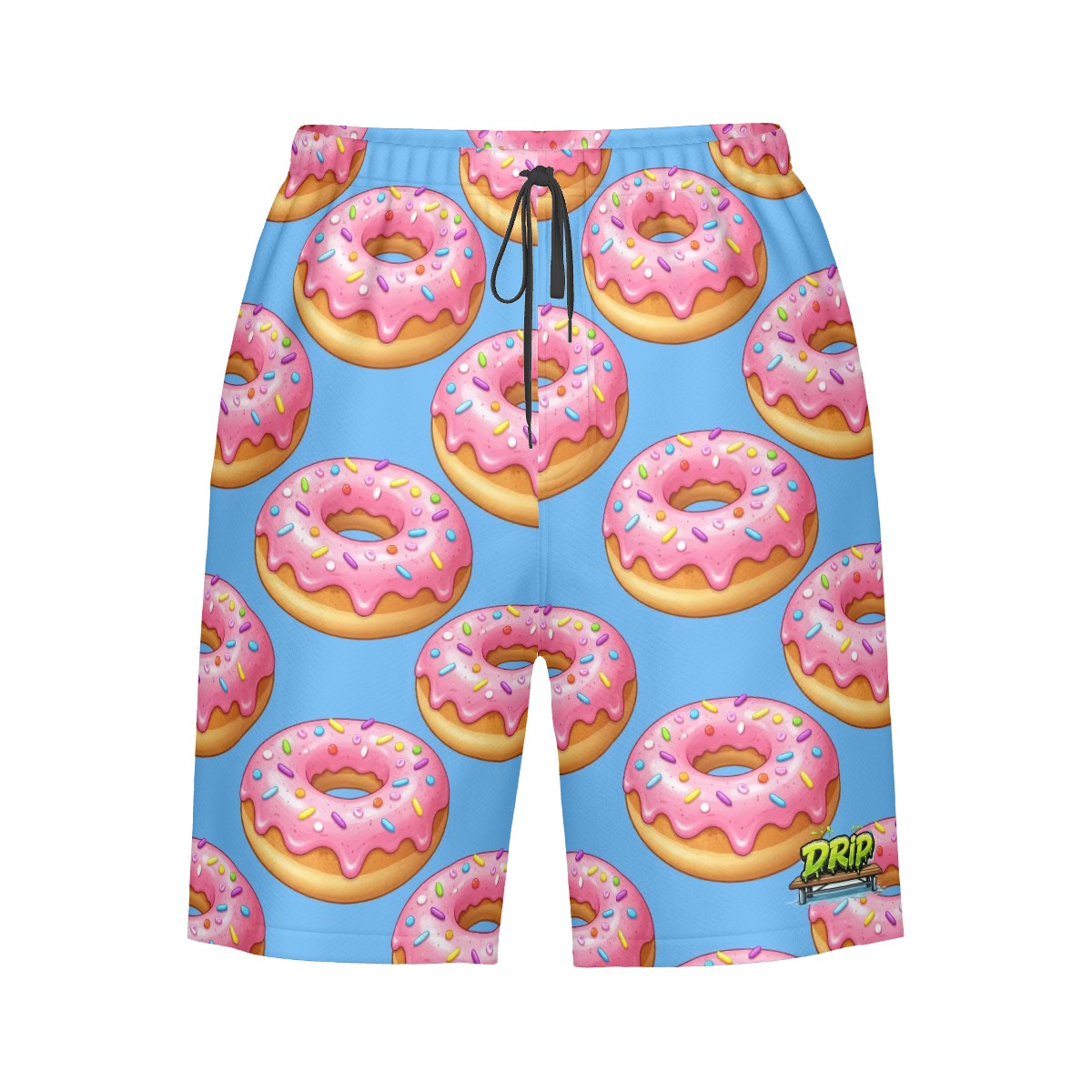 Men/Teen Swim Shorts - Donut Drip Blue