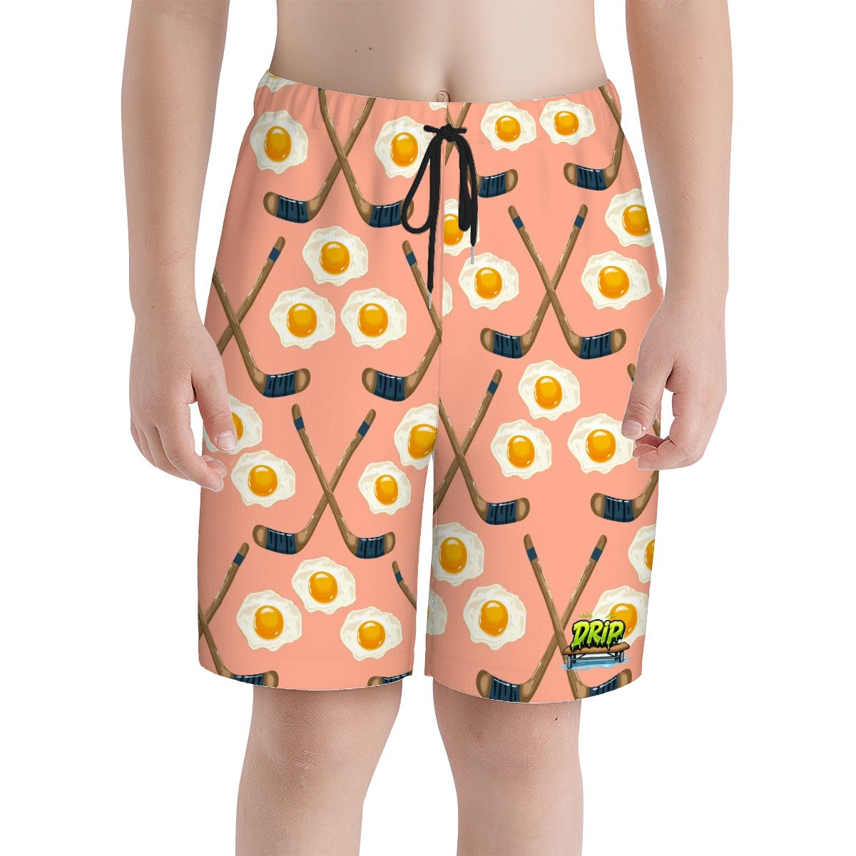 Youth Swim Shorts - Sunnyside Snipes Peach