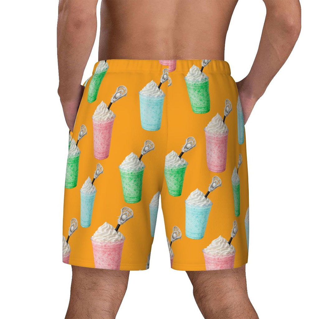 W2W Pro Mesh Hybrid Shorts - Ice Cream Lacrosse Orange
