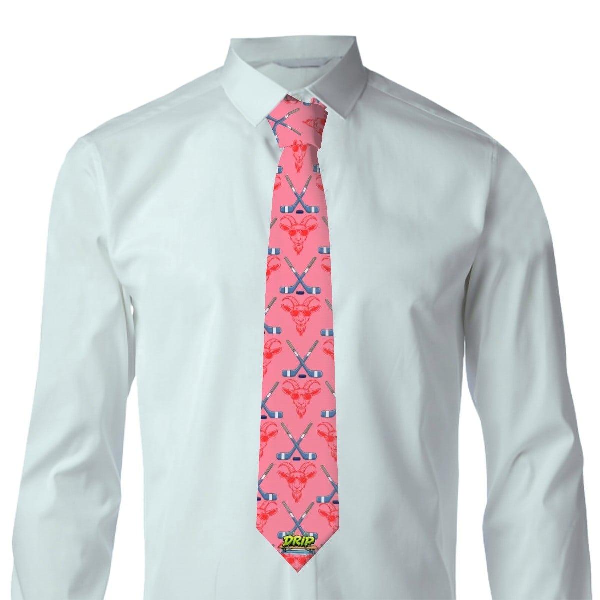 Game Day Tie - Hockey Goated Pink