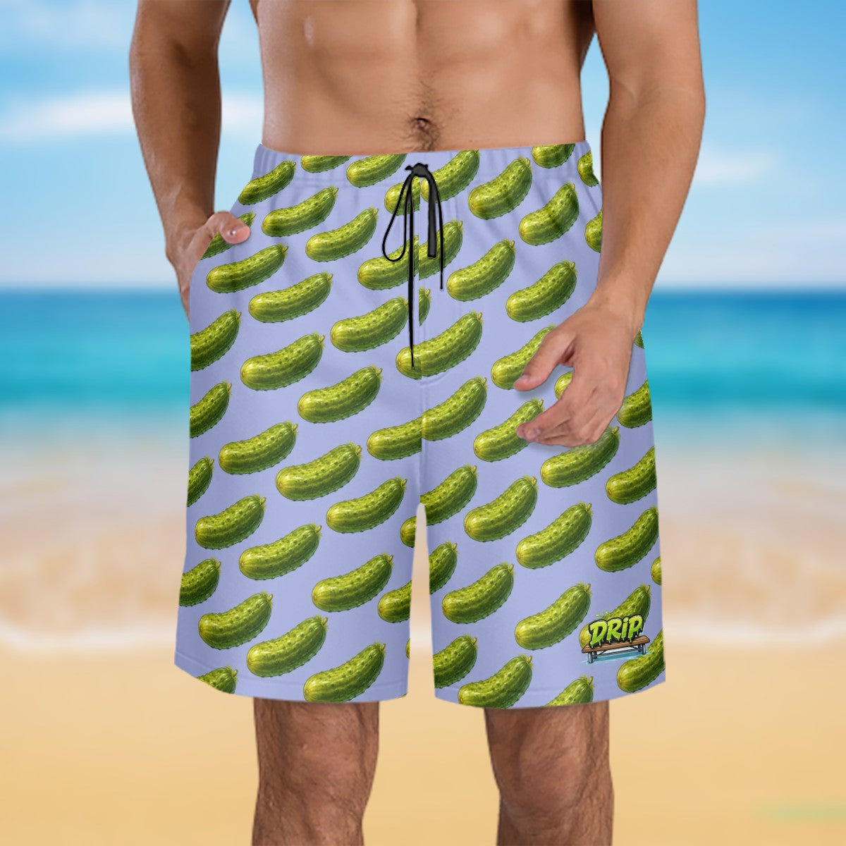 Men/Teen Swim Shorts - Pickled Light Purple