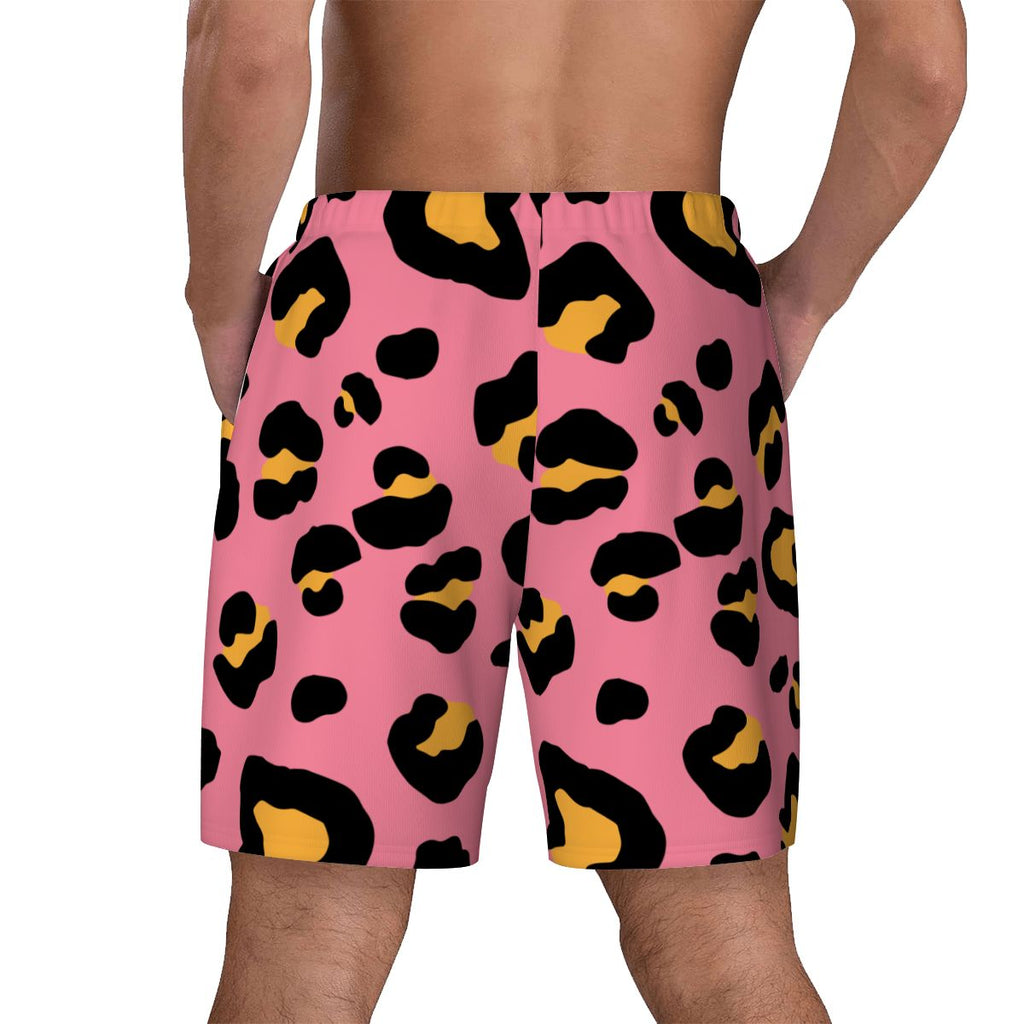 W2W Pro Mesh Hybrid Shorts - Drip Bench Leopard Pink