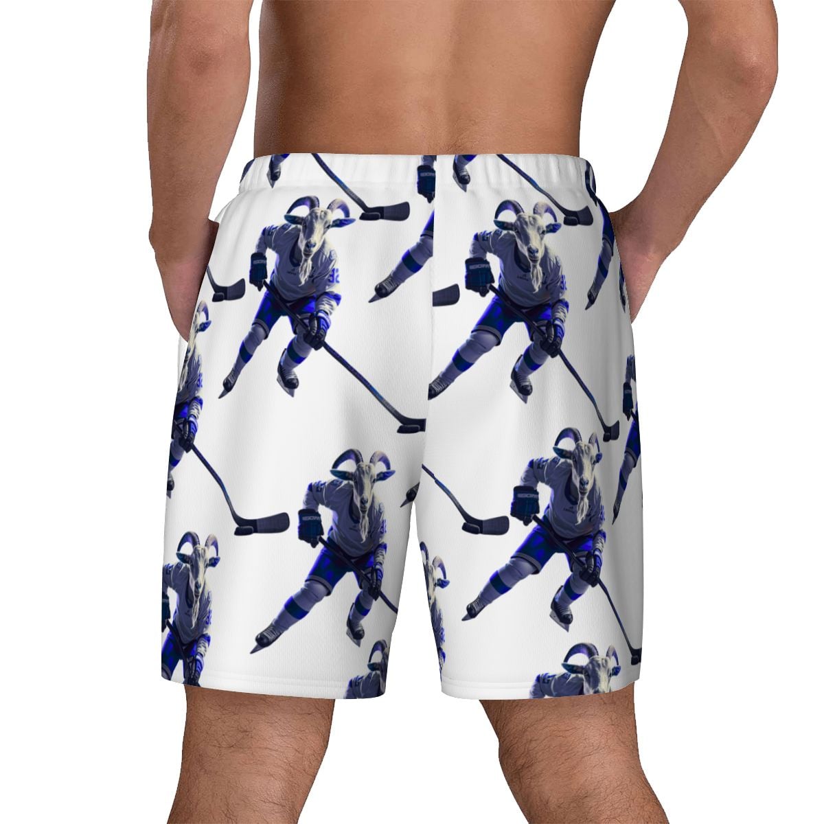 W2W Pro Mesh Hybrid Shorts - The Hockey Goat White