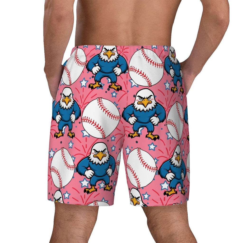 W2W Pro Mesh Hybrid Shorts - Stars and Strikes Pink