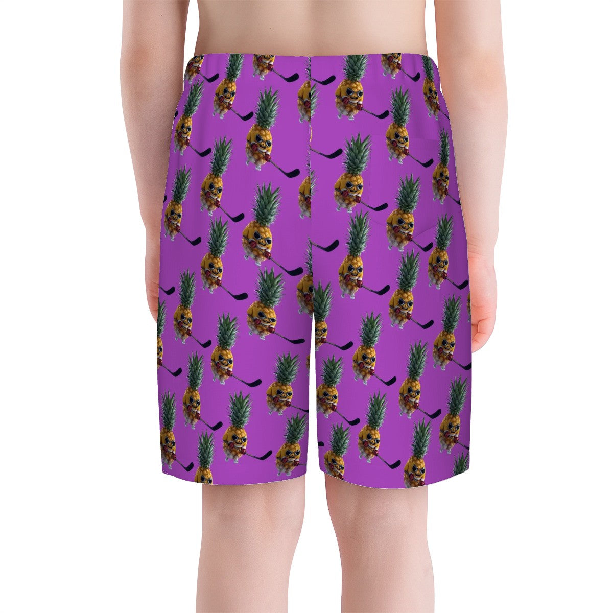 Youth Swim Shorts - Piney Snipes Purple