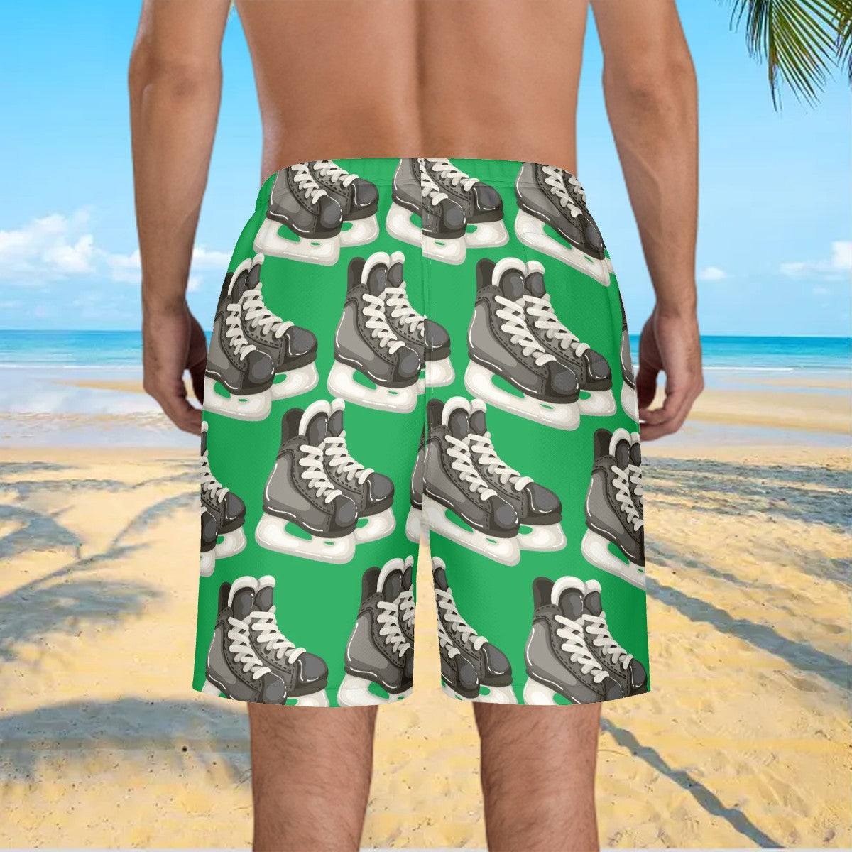 Water to Workout Hybrid Shorts - Hockey Skates Classic Green