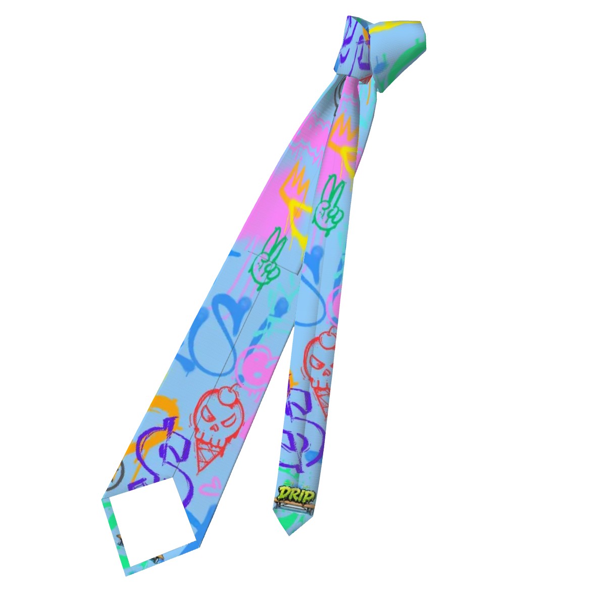 Game Day Tie - Graffiti Blue