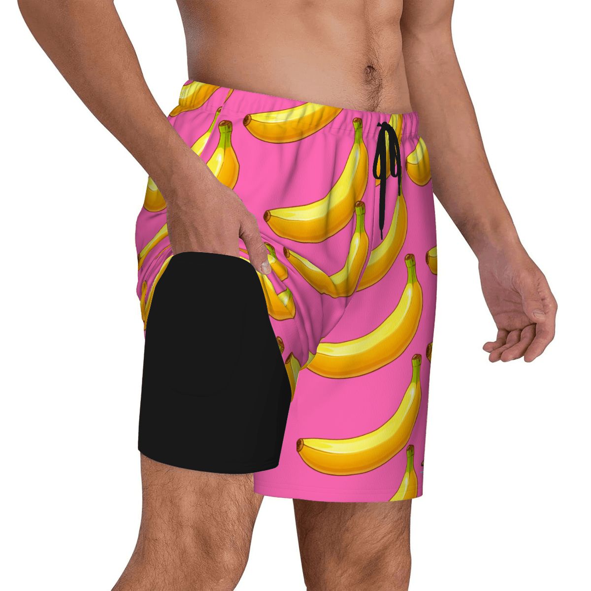 W2W Pro Mesh Hybrid Shorts - Bananas Hot Pink