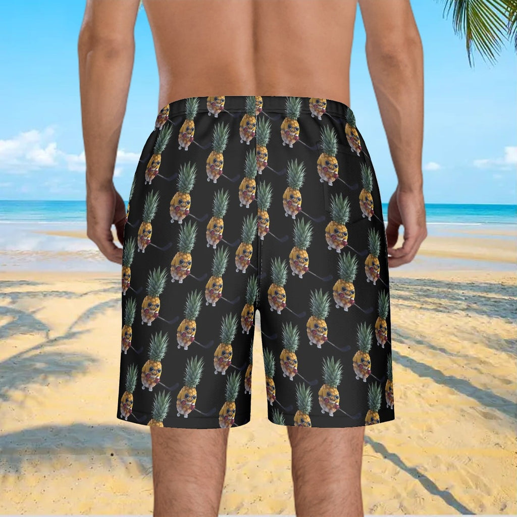 Men/Teen Swim Shorts - Piney Snipes Black