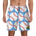 W2W Pro Mesh Hybrid Shorts - Blue Classic Baseballs