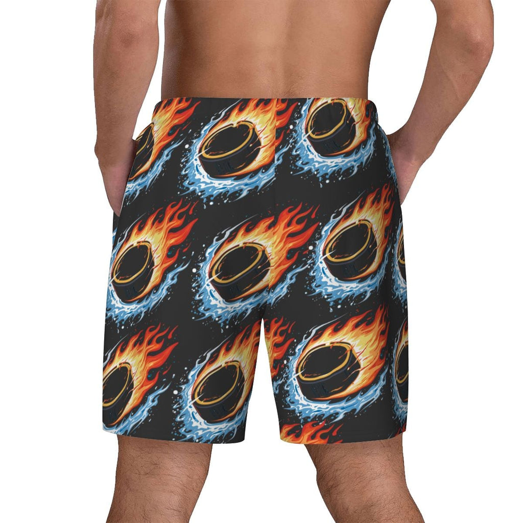W2W Pro Mesh Hybrid Shorts - Flamin Hockey Pucks Charcoal