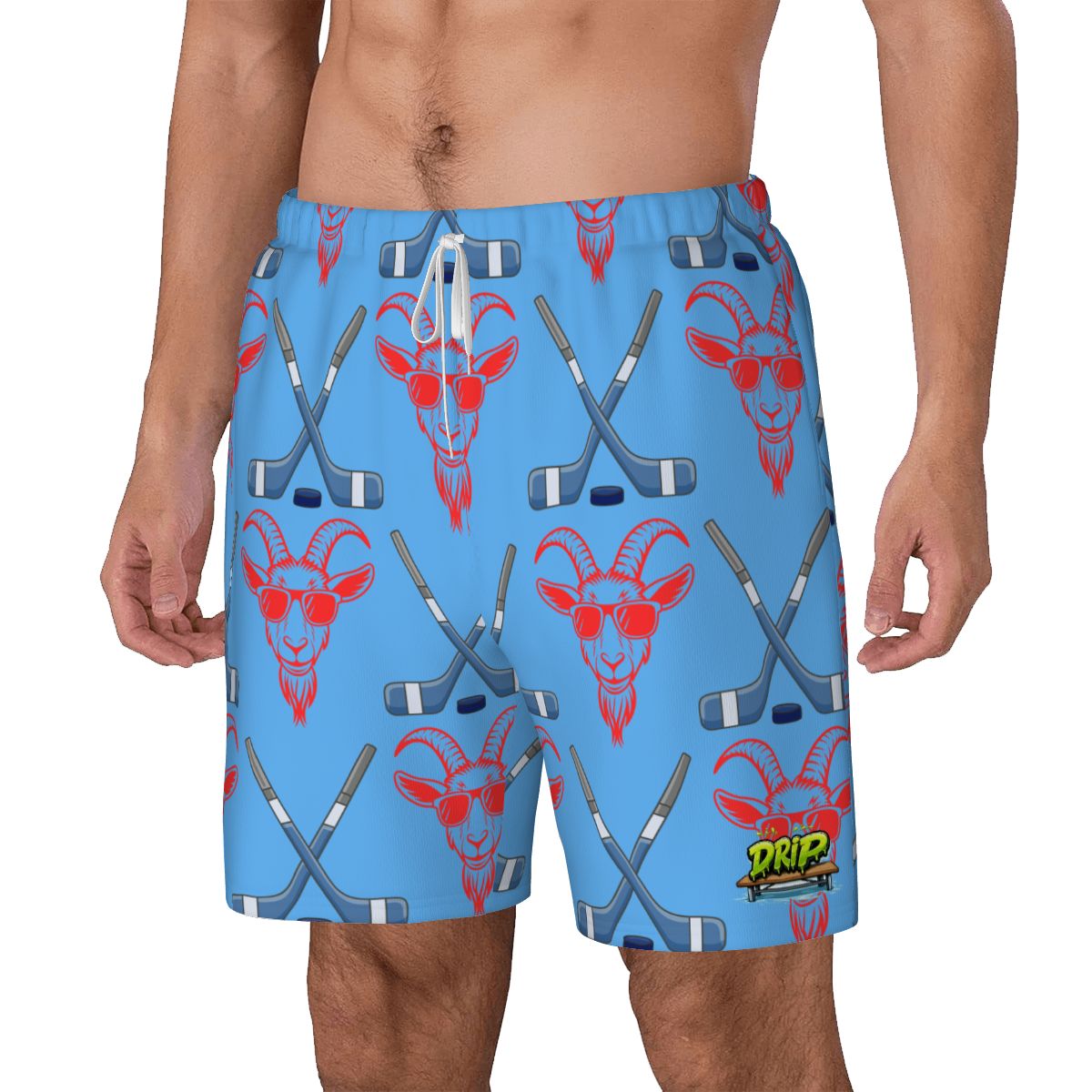 W2W Pro Mesh Hybrid Shorts - Goated Hockey Sky Blue