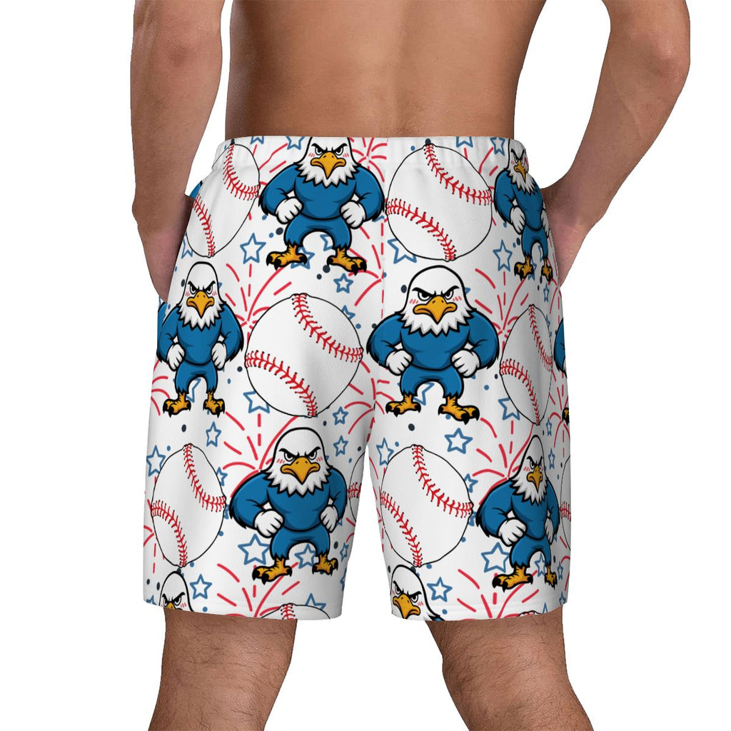 W2W Pro Mesh Hybrid Shorts - Stars and Strikes White