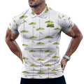 Uncle Golf Shirt - Hole Flag Sketch White