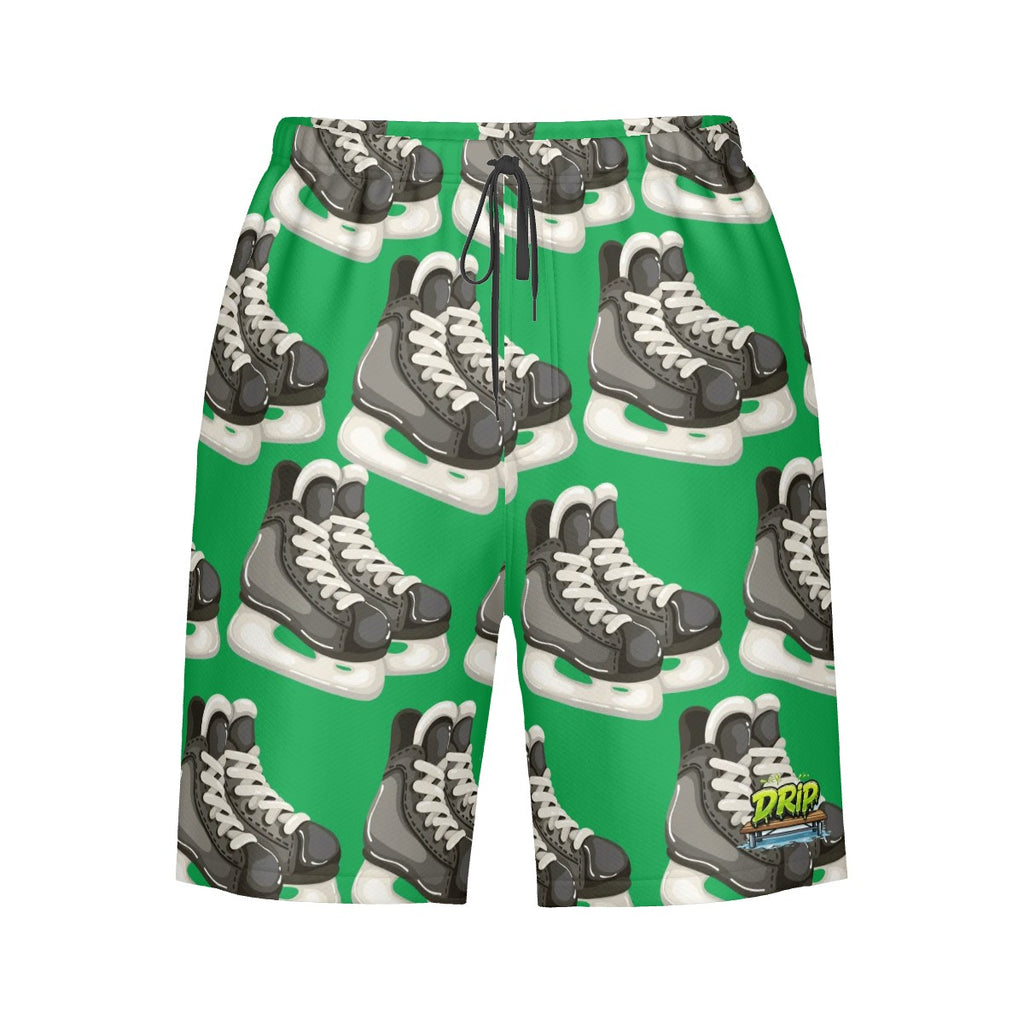 Water to Workout Hybrid Shorts - Hockey Skates Classic Green