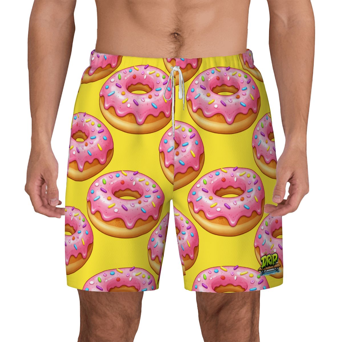 W2W Pro Mesh Hybrid Shorts - Pink Donuts Yellow