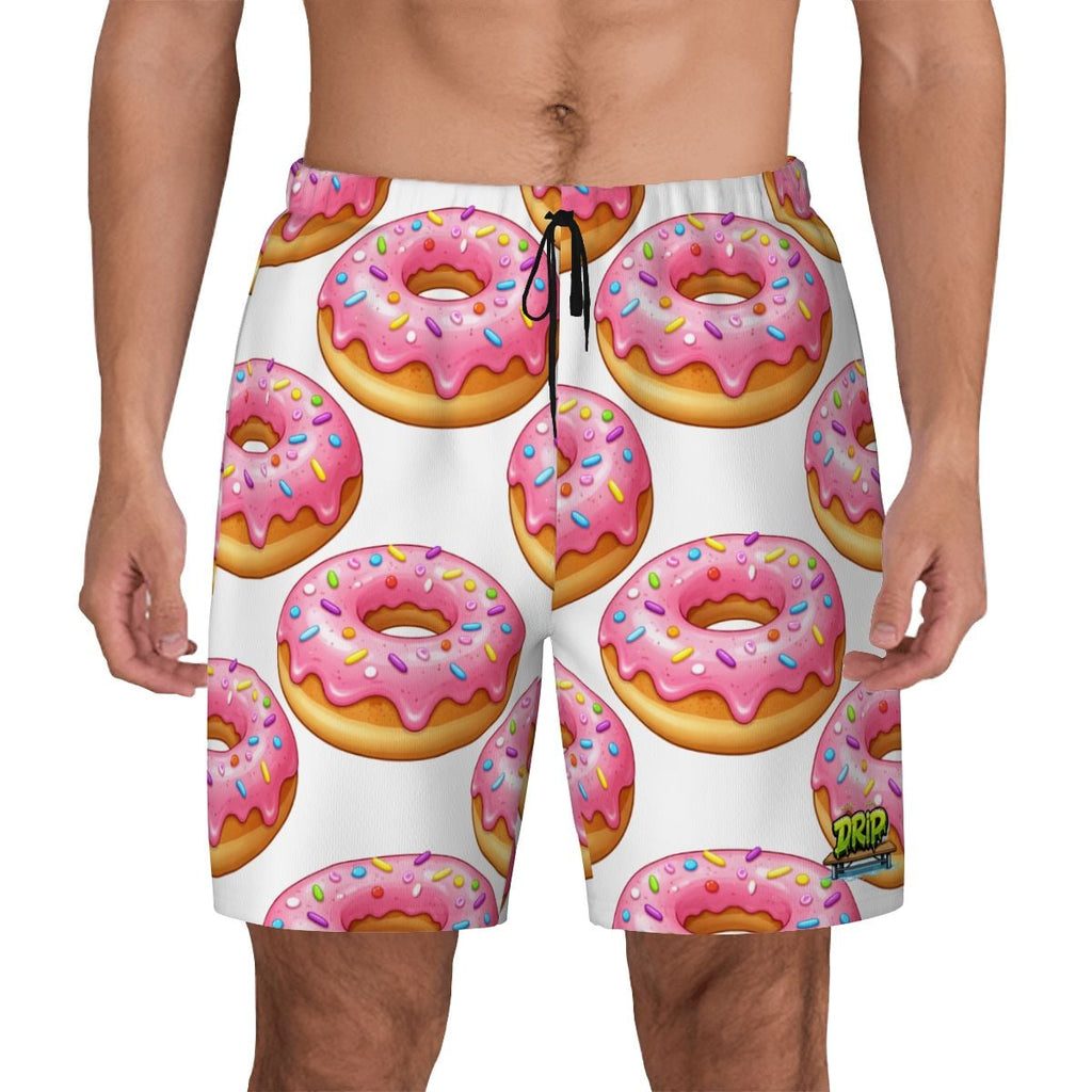 W2W Pro Mesh Hybrid Shorts - Pink Donuts White