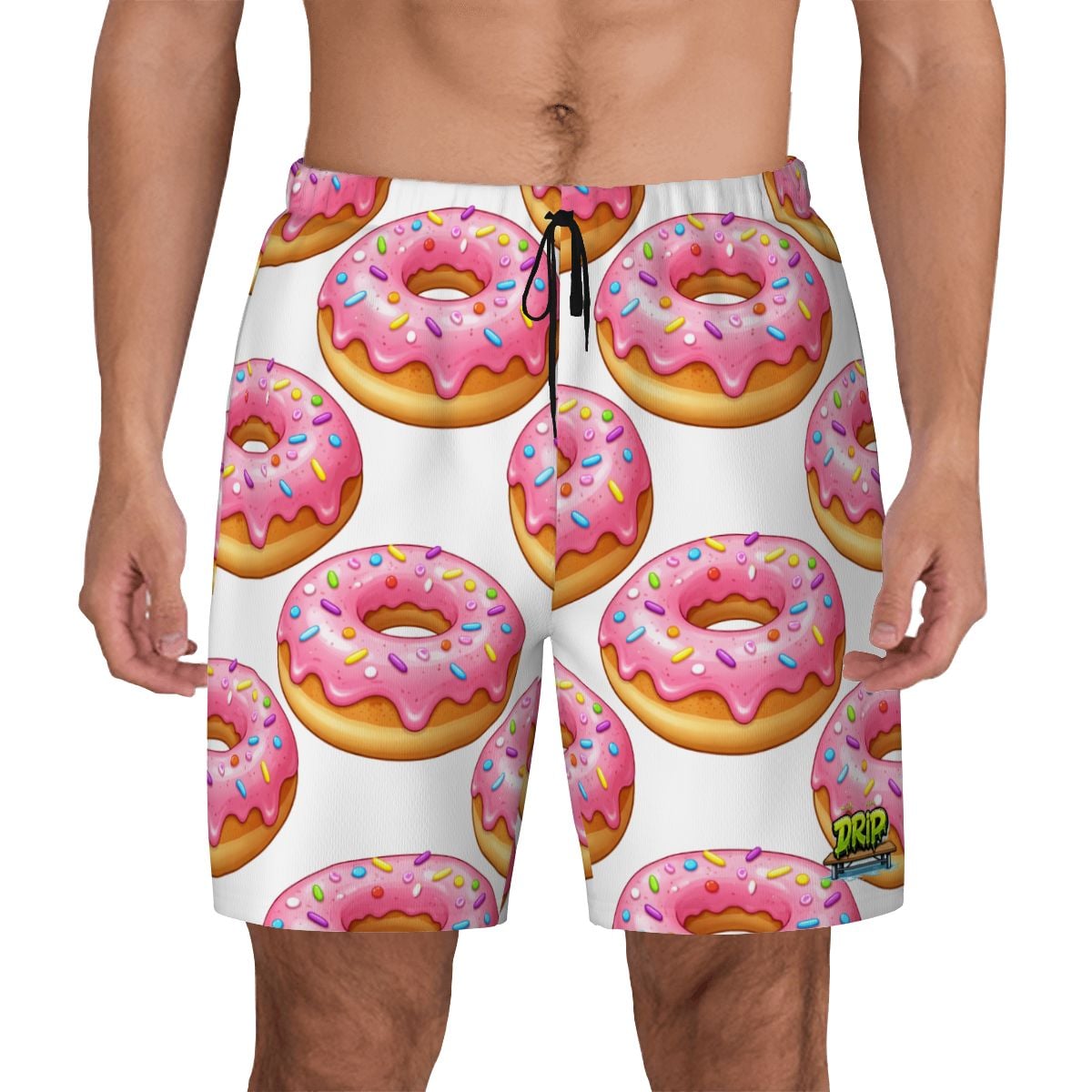 W2W Pro Mesh Hybrid Shorts - Pink Donuts White