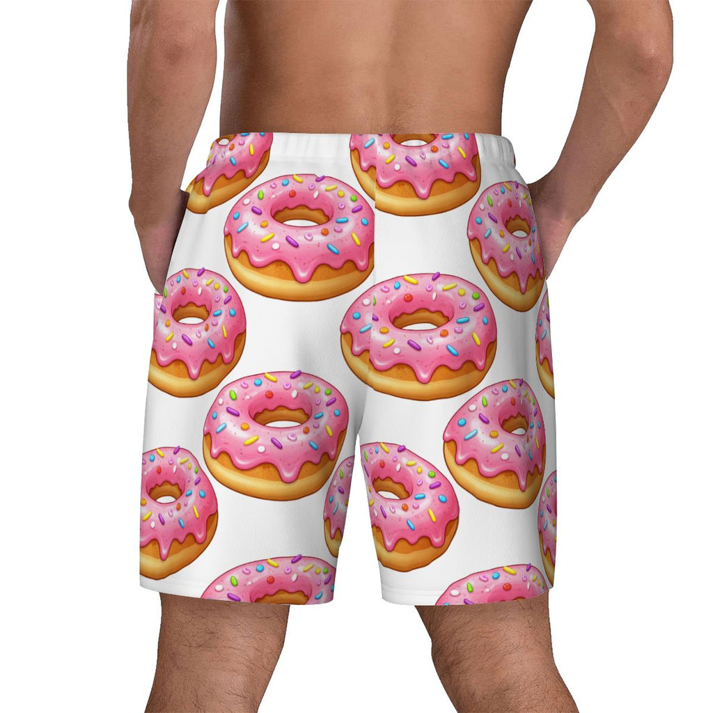 W2W Pro Mesh Hybrid Shorts - Pink Donuts White