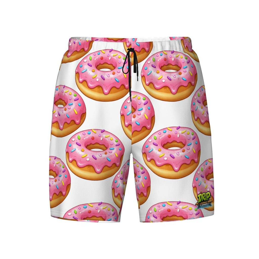 W2W Pro Mesh Hybrid Shorts - Pink Donuts White
