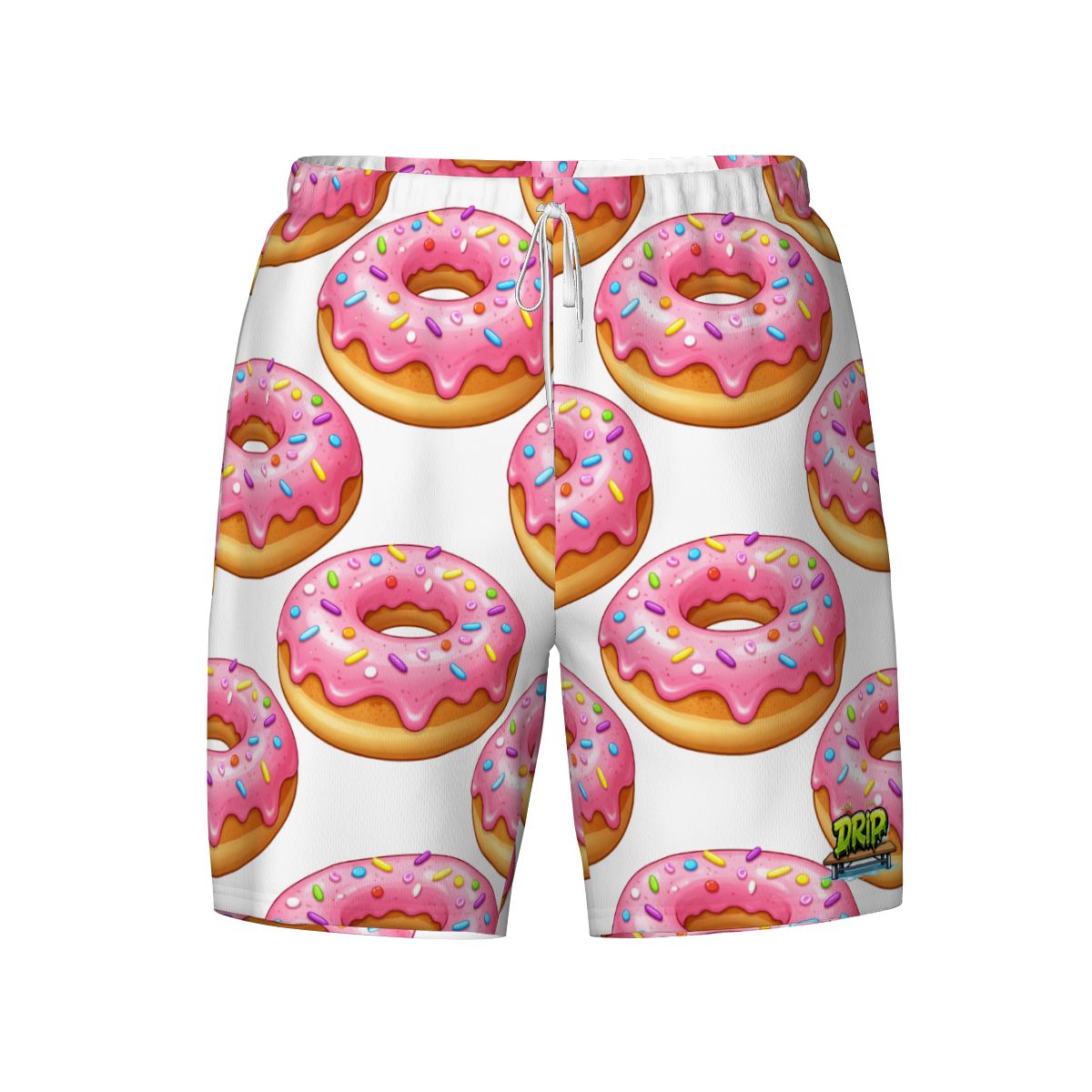 W2W Pro Mesh Hybrid Shorts - Pink Donuts White
