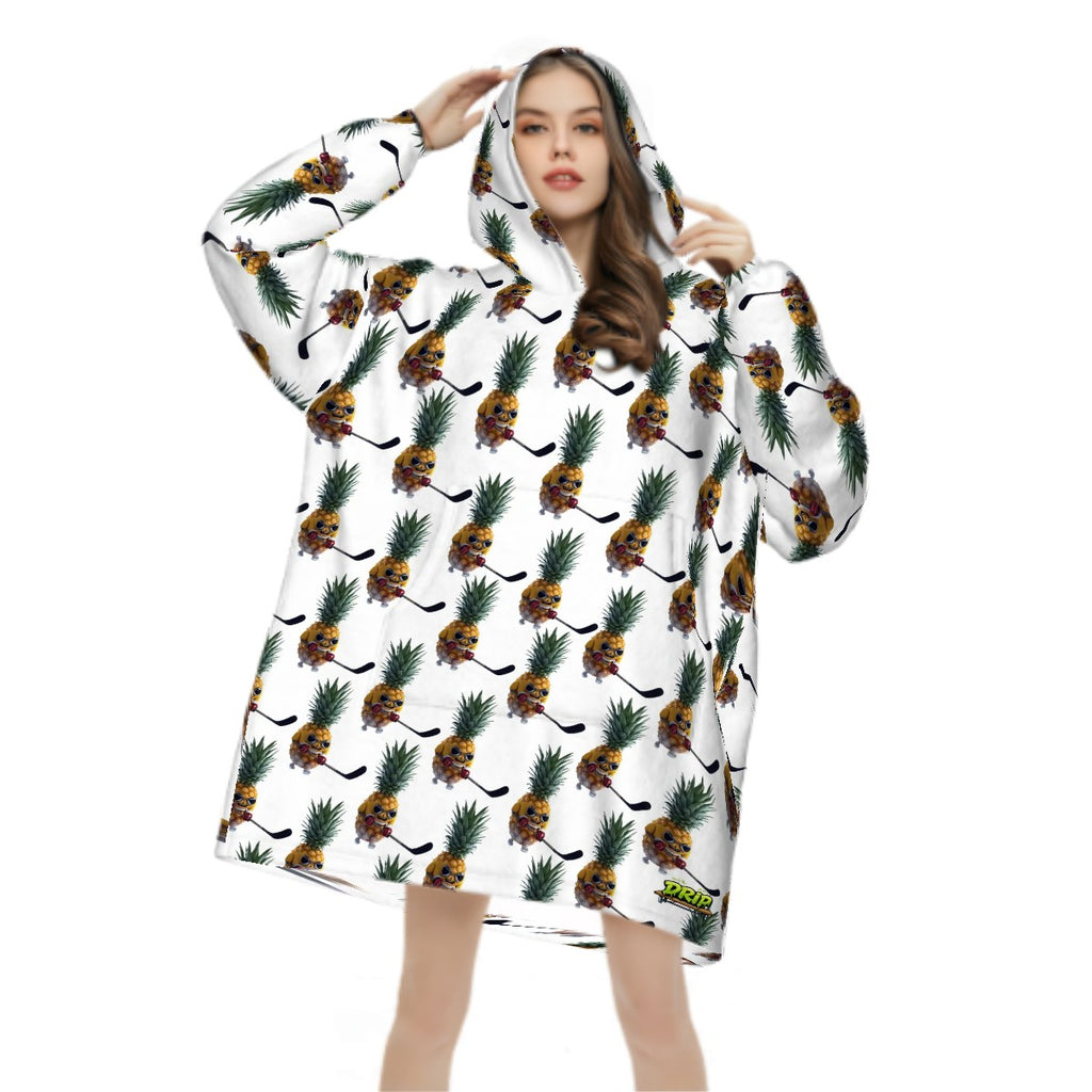 Adult Blanket Sweatshirt - Piney Snipes White