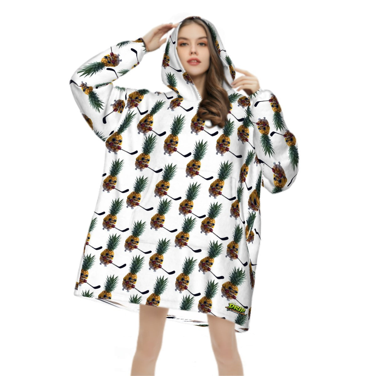 Adult Blanket Sweatshirt - Piney Snipes White