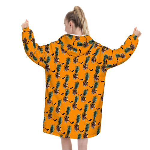Adult Blanket Sweatshirt - Piney Snipes Orange