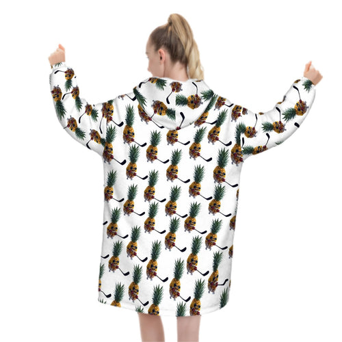 Adult Blanket Sweatshirt - Piney Snipes White