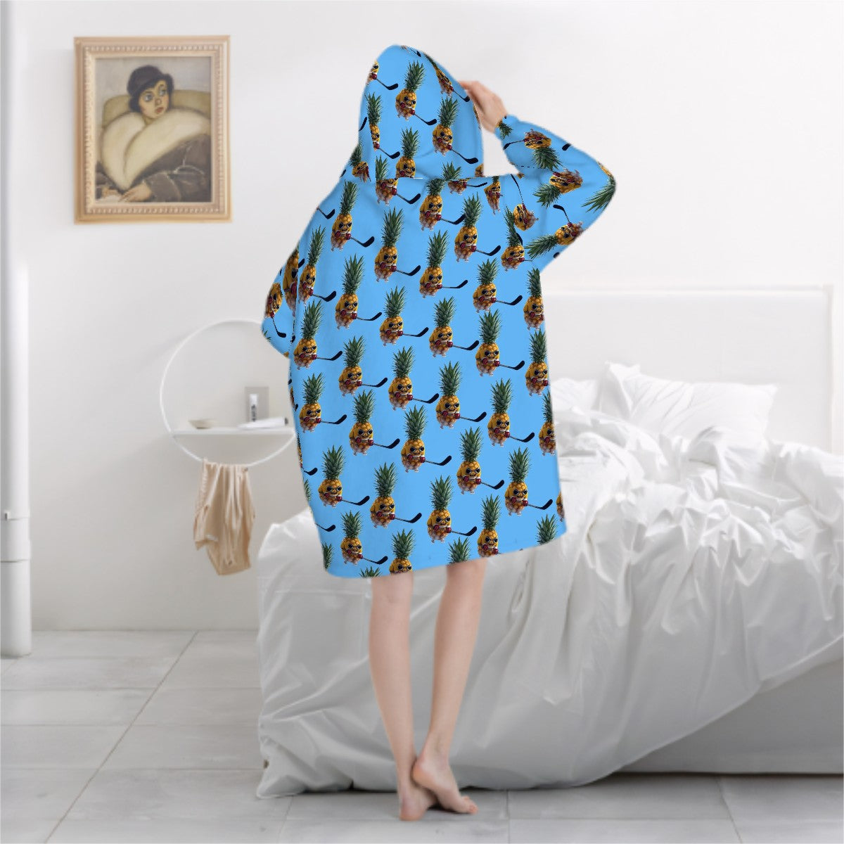 Adult Blanket Sweatshirt - Piney Snipes Blue