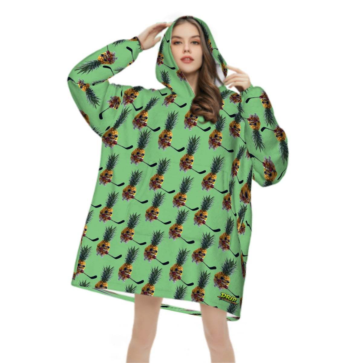 Adult Blanket Sweatshirt - Piney Snipes Jungle Green
