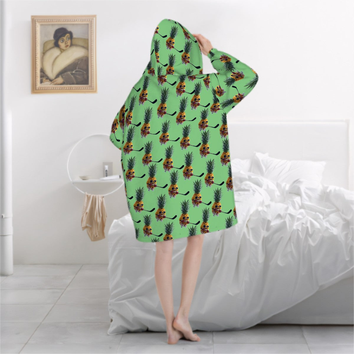 Adult Blanket Sweatshirt - Piney Snipes Jungle Green