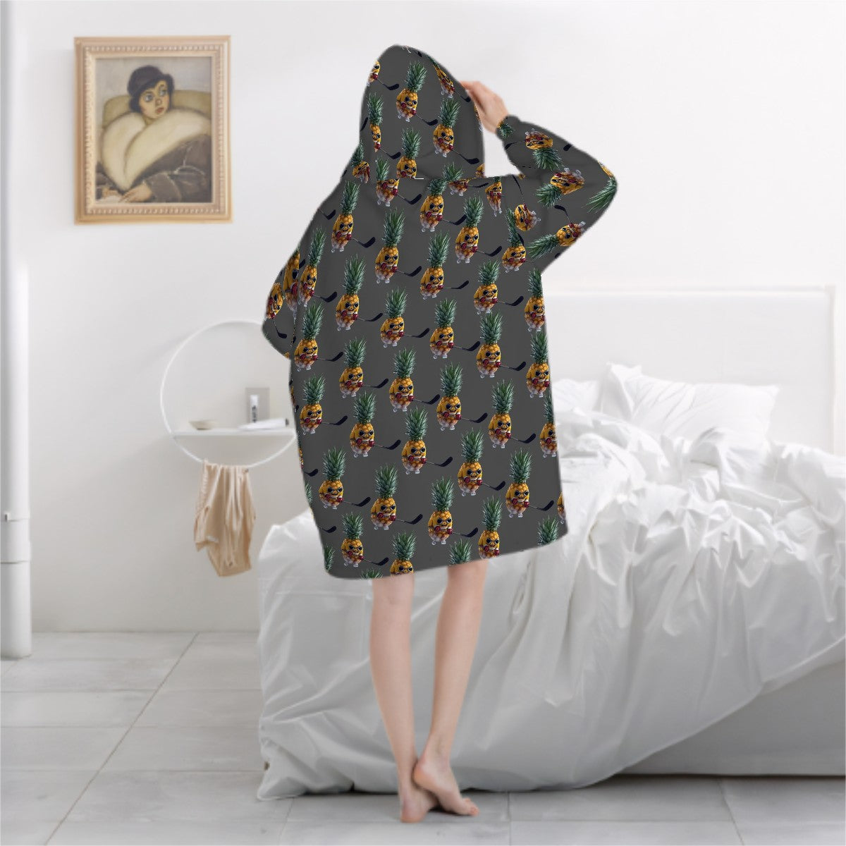 Adult Blanket Sweatshirt - Piney Snipes Charcoal