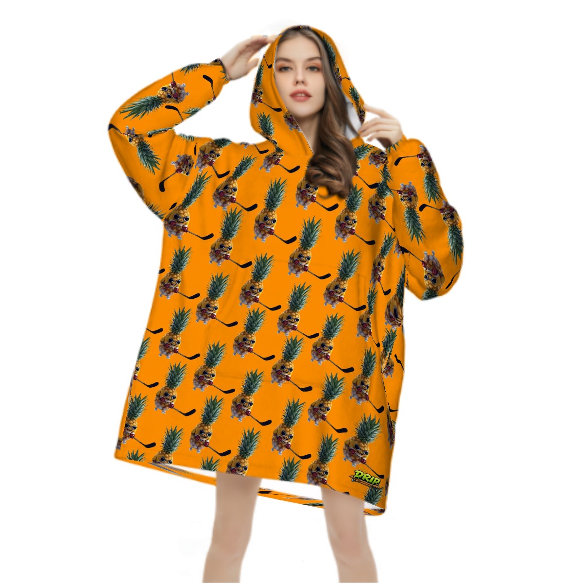 Adult Blanket Sweatshirt - Piney Snipes Orange