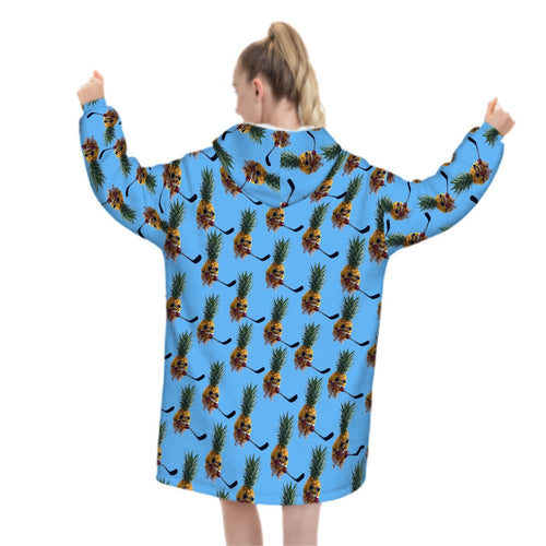 Adult Blanket Sweatshirt - Piney Snipes Blue