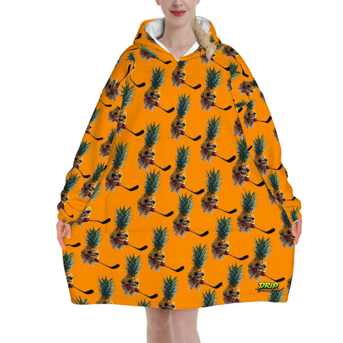 Adult Blanket Sweatshirt - Piney Snipes Orange