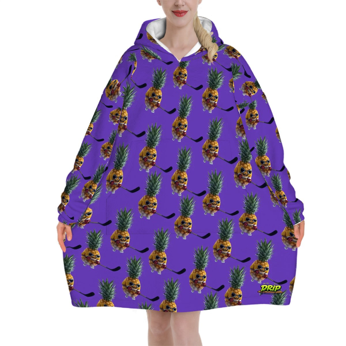 Adult Blanket Sweatshirt - Piney Snipes Purple
