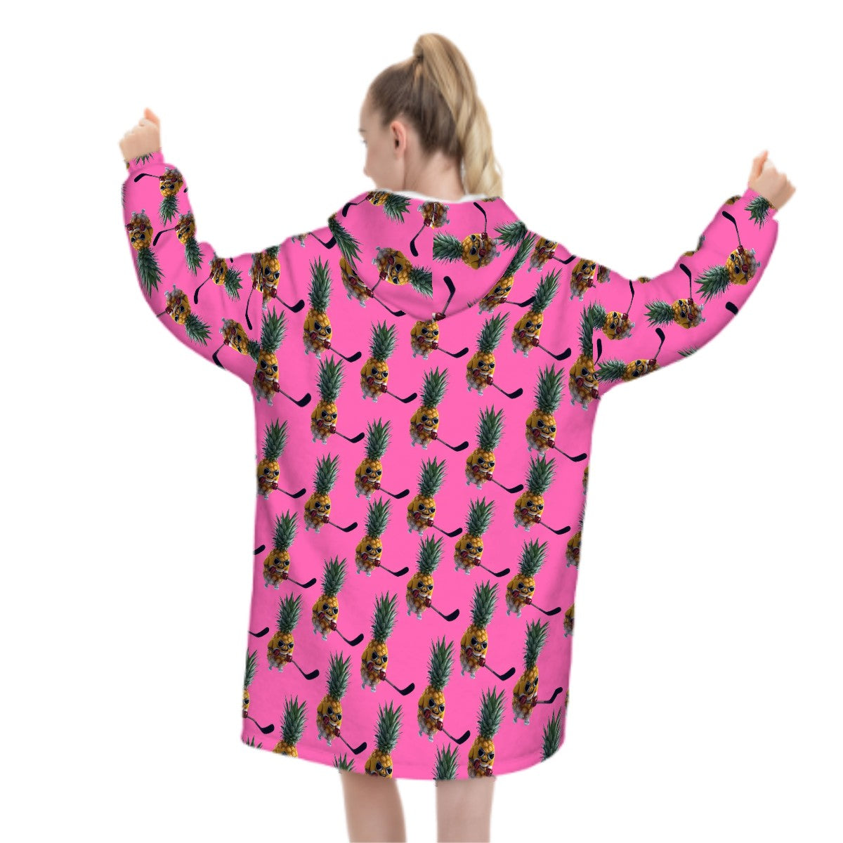 Adult Blanket Sweatshirt - Piney Snipes Pink