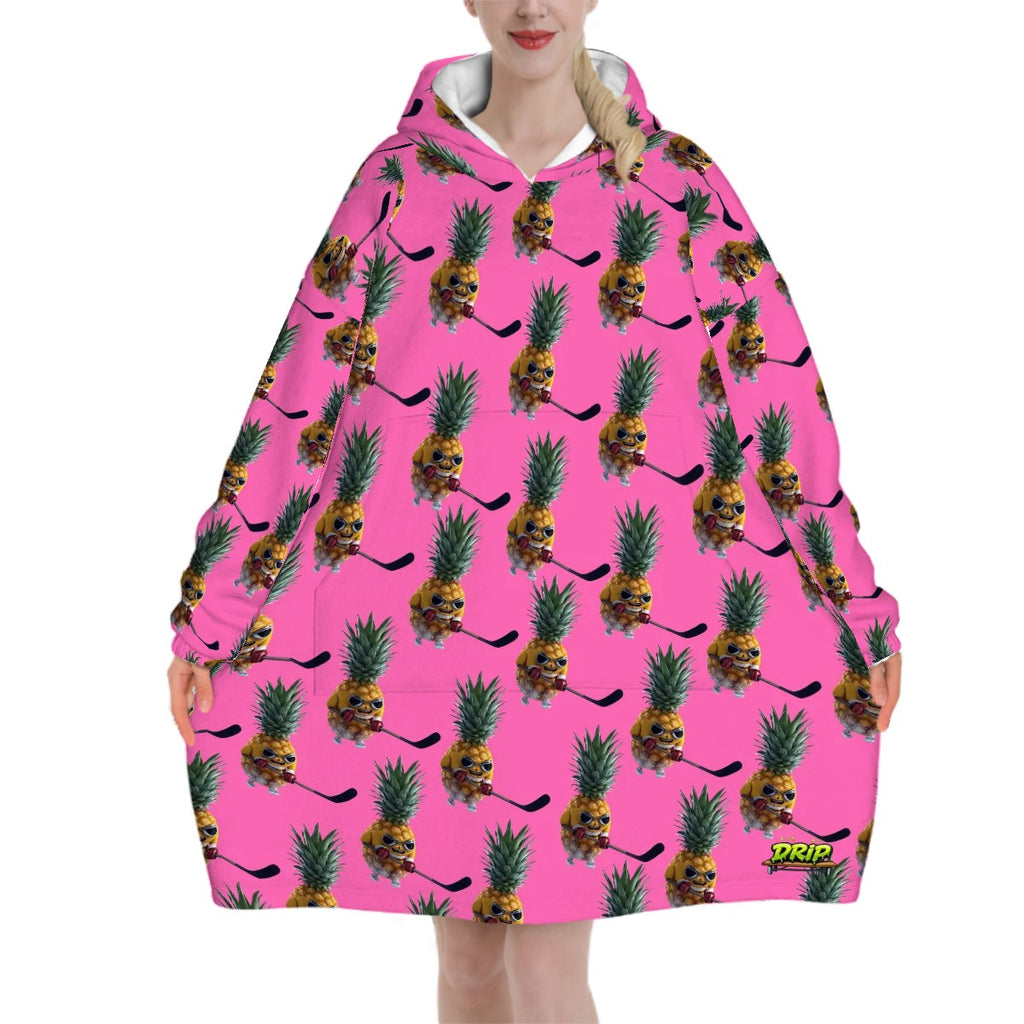 Adult Blanket Sweatshirt - Piney Snipes Pink