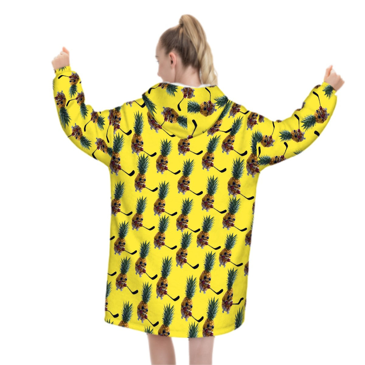 Adult Blanket Sweatshirt - Piney Snipes Yellow