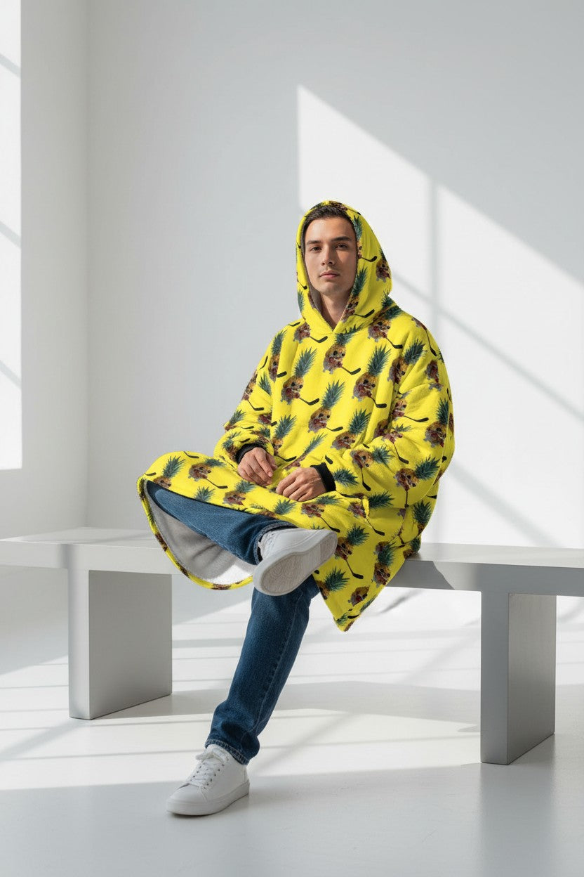 Adult Blanket Sweatshirt - Piney Snipes Yellow
